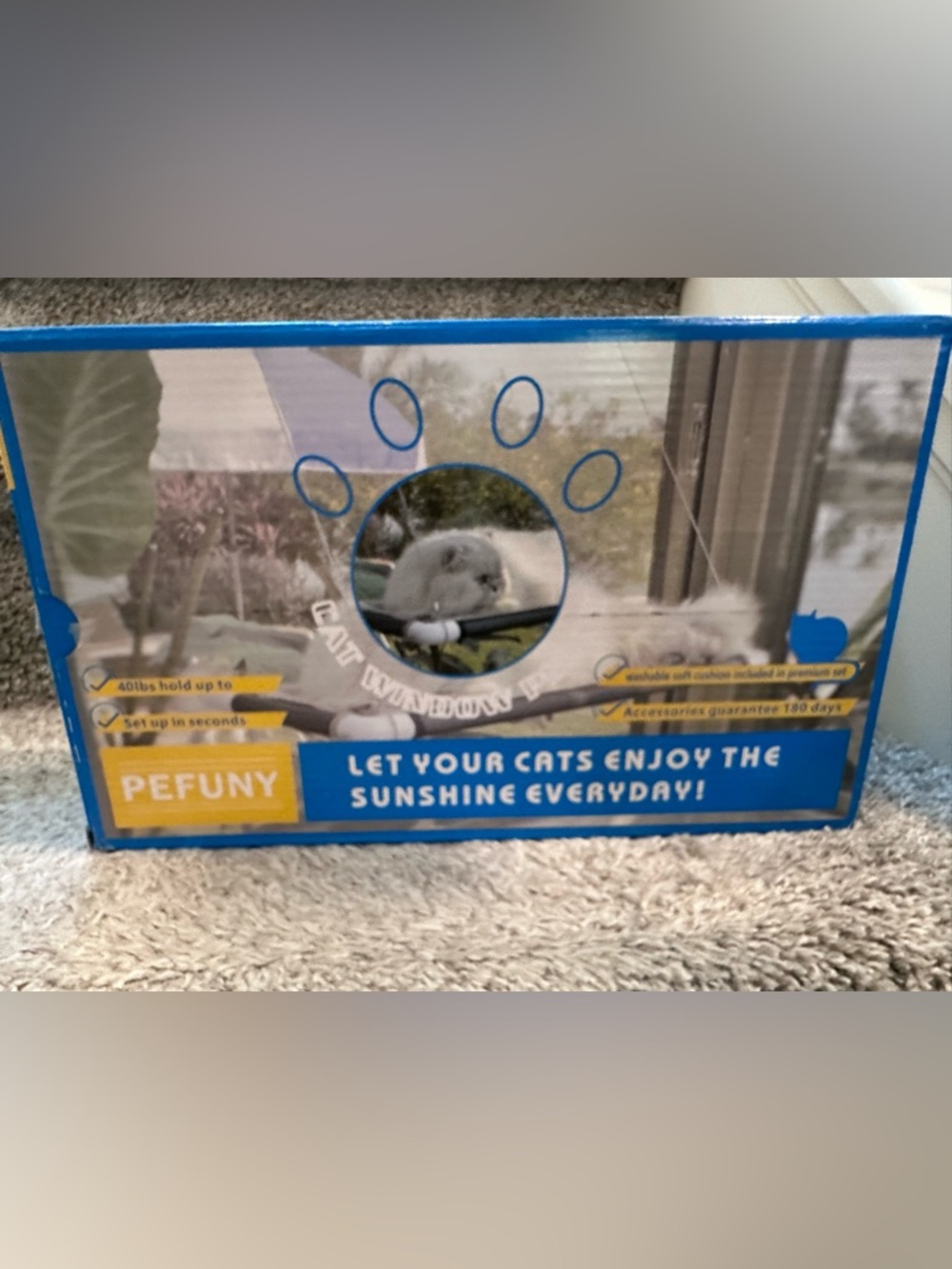 Cat Window Suction Hammock - New in Box Unbranded